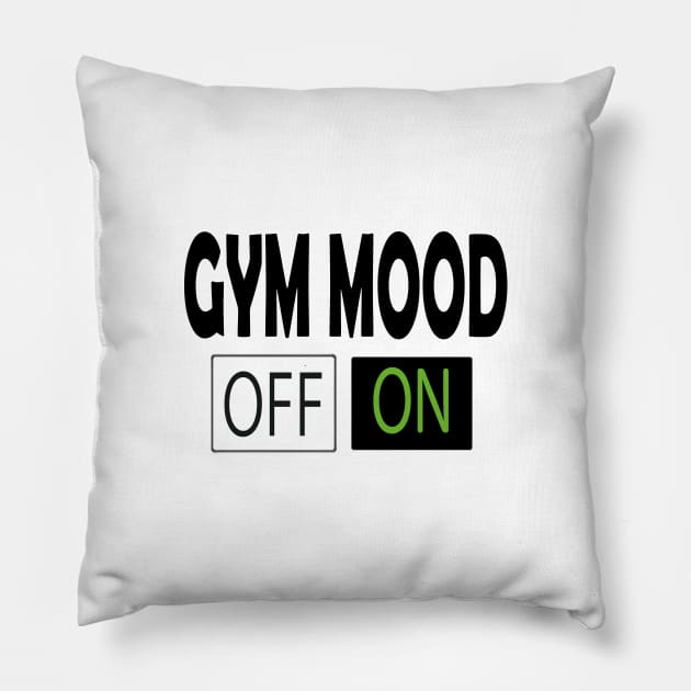 gym mood Pillow by Day81