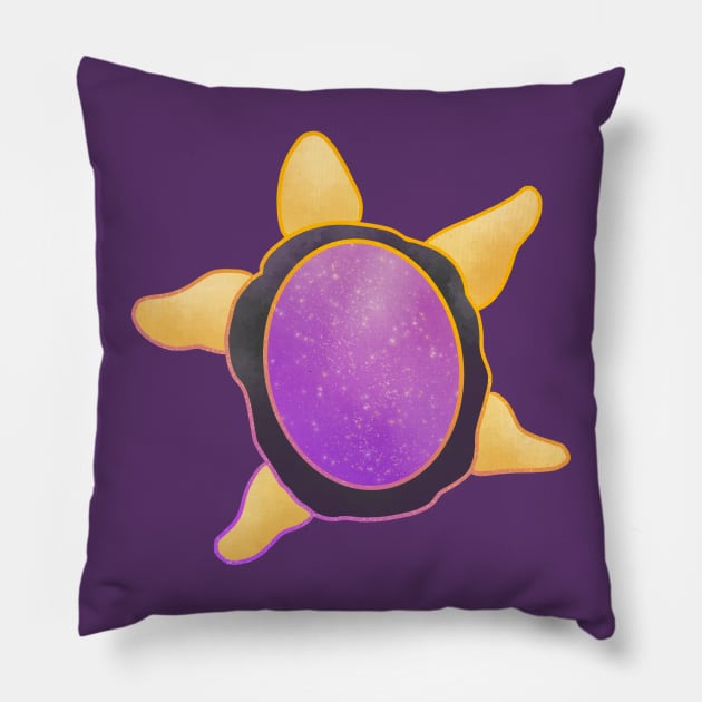 Pride Flag Space Turtle Nonbinary Flag Pillow by nhitori