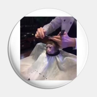 Monkey Haircut Pin