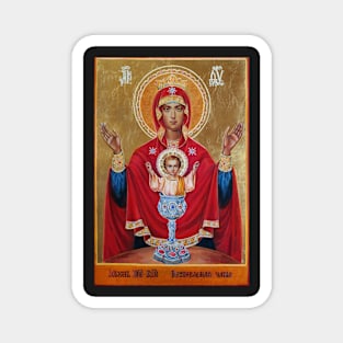 Inexhaustible Chalice Orthodox icon. Blessed Virgin Mary and Jesus Magnet