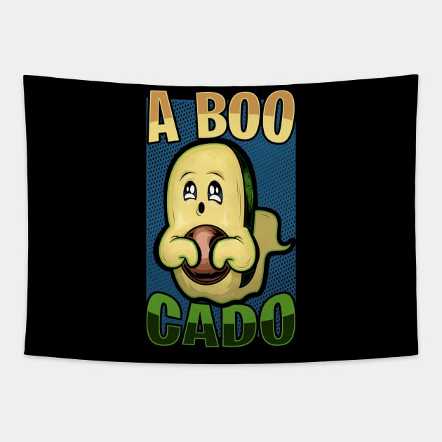 avocado halloween a boo cado funny Tapestry by the house of parodies