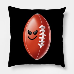 nuaghty football ball Pillow