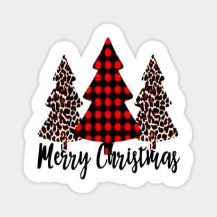 Merry Christmas Trees Dye Sublimation Magnet