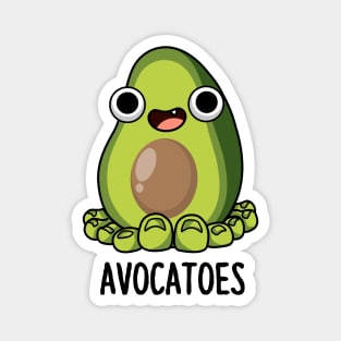 Avoca-toes Funny Avocado Puns Magnet