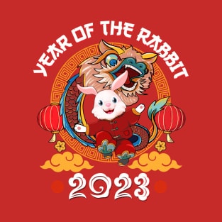 Year Of The Rabbit 2023 Chinese New Year 2023 Lion Dance T-Shirt