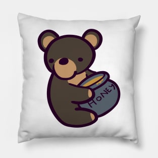 Cute Cartoon Bear with Honey Pillow