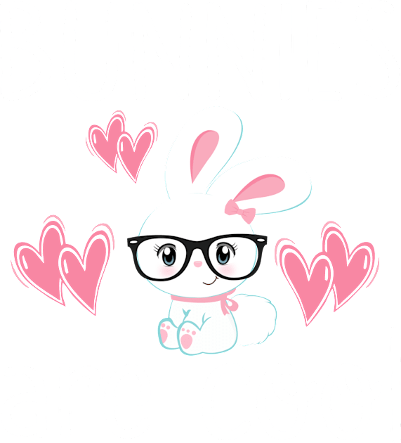 Bunny T-Shirt Girls BUNNIES ARE COOL Cute Kid Gift Kids T-Shirt by ADKApparel