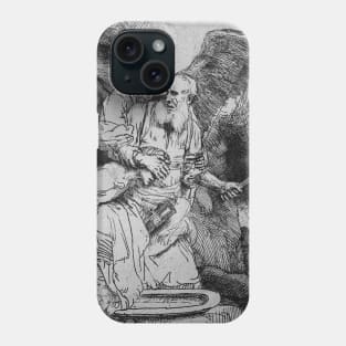 Abraham's Sacrifice by Rembrandt Phone Case