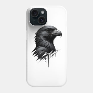 Stunning Black Falcon Profile Design Phone Case