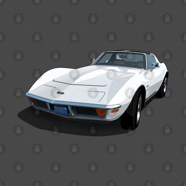 1970 Corvette Stingray in Classic White by candcretro