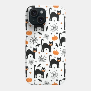 Black Cats Wearing Facemasks - Halloween 2020 Phone Case