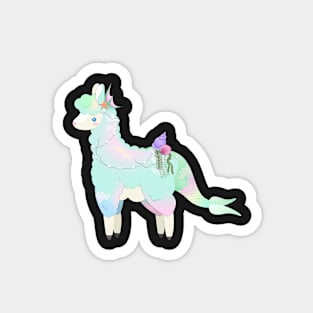 Mermaid Llama Magnet