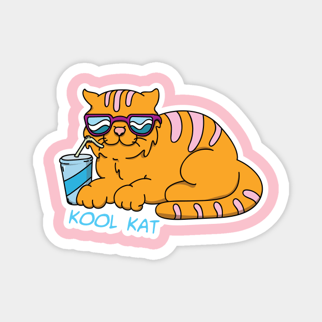 Cat Chill Magnet by NPXdesign