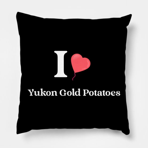 yukon gold potatoes Pillow by EVII101