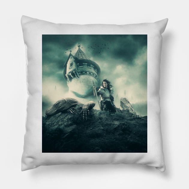 The Night's Watch Pillow by Richard George Davis