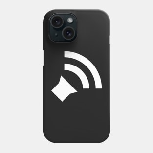 Simple Audio Icon - White Phone Case