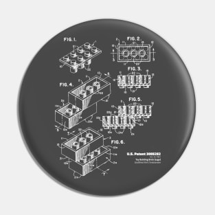 1961 Toy Building Brick (Lego) Patent Drawing - 001 Light Pin