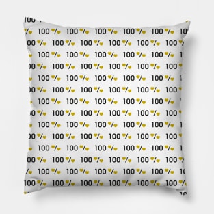 100 % love pattern Pillow