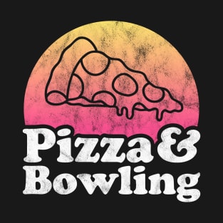 Pizza Lover Pizza and Bowling T-Shirt