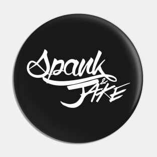 Spank n' Jake (White) Pin