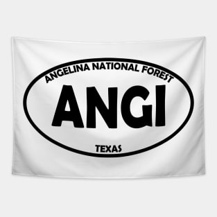 Angelina National Forest oval Tapestry