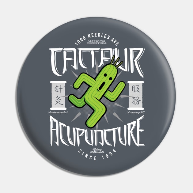 Cactaur Acupuncture Pin by JangoSnow