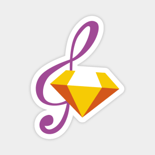 Adagio Dazzle cutie mark Magnet