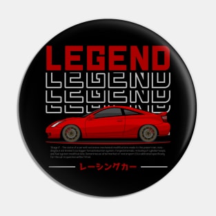 Tuner Red Celica MK7 JDM Pin