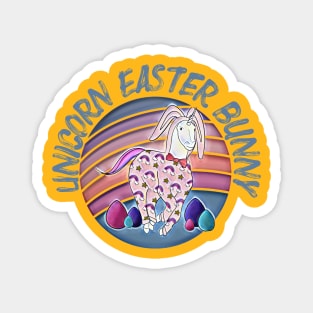 Unicorn Easter Bunny (in pajamas and bunny ears) Magnet