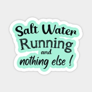 Running  beach (dark lettering) Magnet