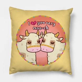 I love you very moo-ch - Viva Piñata Print Pillow