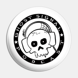 The Ghost Signal logo white Pin