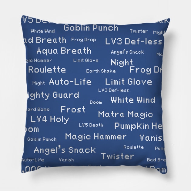 Blue Magic (FFIX) Pillow by inotyler