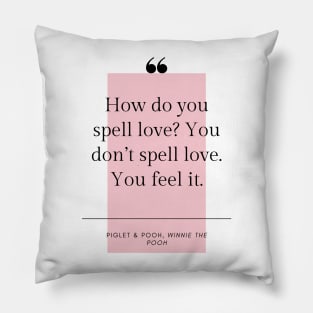 Winnie the Pooh Love Wall Art Pillow