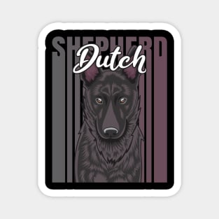 Dutch Shepherd Retro Vibes Magnet