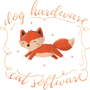 Dog Hardware Cat Software Magnet