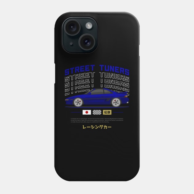 Tuner Blue MK2 MR 2 JDM Phone Case by GoldenTuners