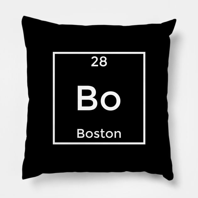 Boston Periodic Table Element Pillow by Printnation