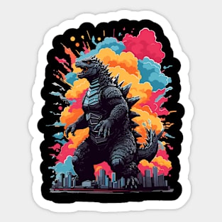 Godzilla In the Clouds 3-6 Vinyl Decal Stickers