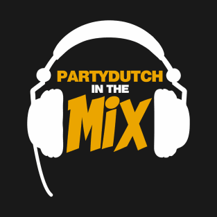 Party Dutch In The Mix T-shirt Netherlands Graphic Design Tee DJ Headphones T Shirt Dutch Techno House Music Electronic Music Dance Music T-Shirt