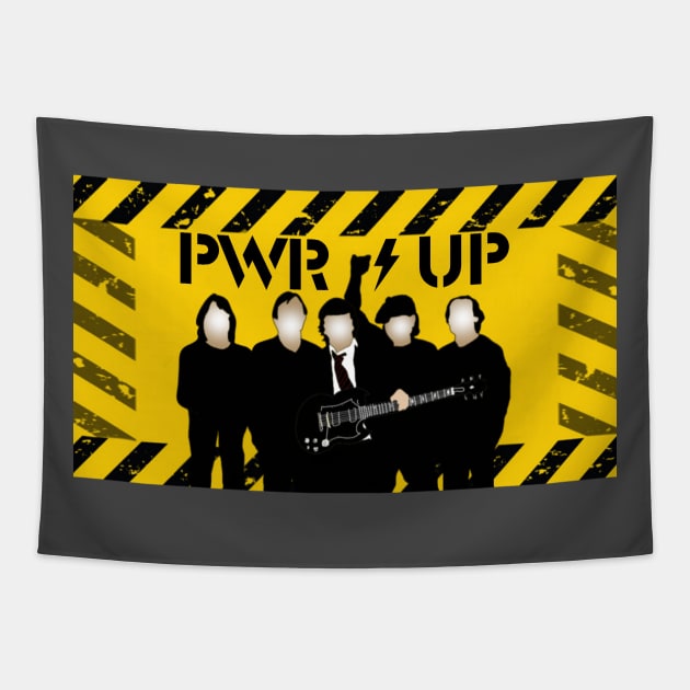 PWR UP ACDC Tapestry by laurelsart2014