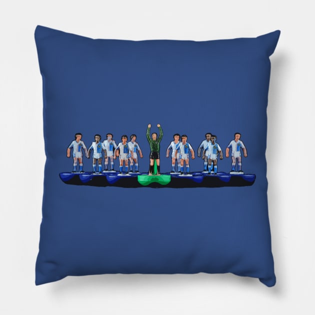 Classic subbuteo Blackburn football design Pillow by vancey73