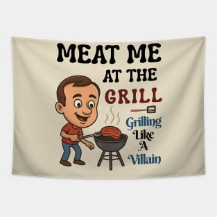 Steak Grilling Tapestry