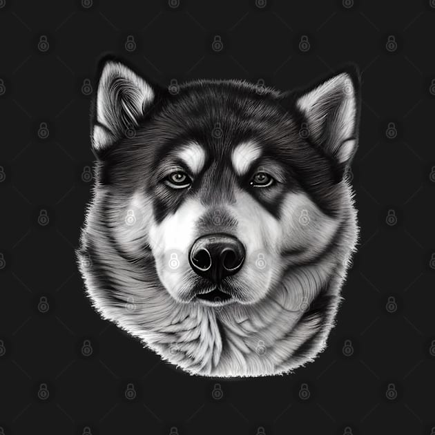 Alaskan Malamute Dog by KayBee Gift Shop