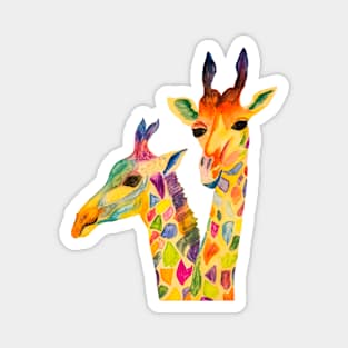 Three Curious giraffes Magnet