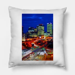 East India Dock Station Canary Wharf London Docklands Pillow