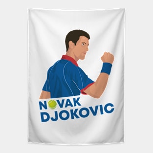 Novak Djokovic Tennis Champion Tapestry