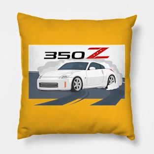 car 350z drift white Pillow