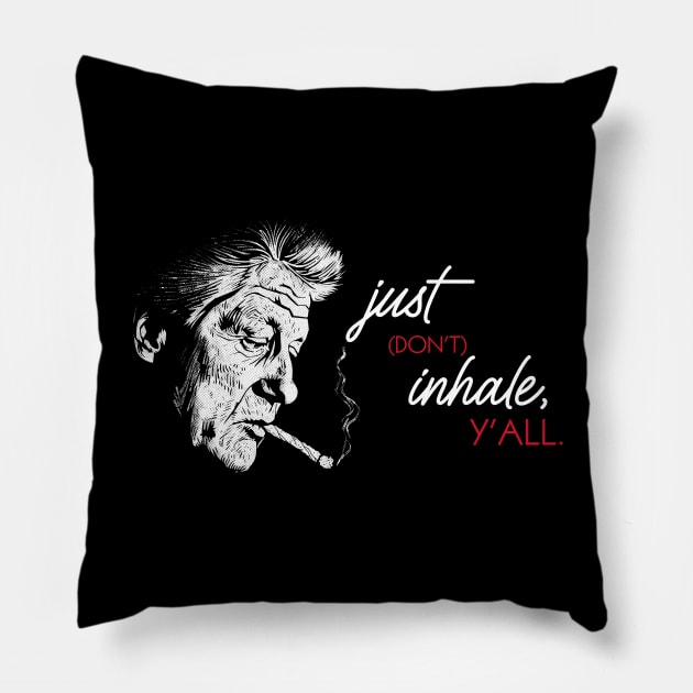 Don't Inhale Pillow by rt-shirts