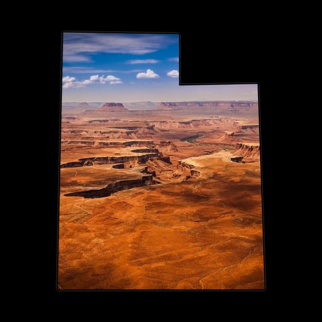 Utah State Outline - Canyonlands National Park by gorff